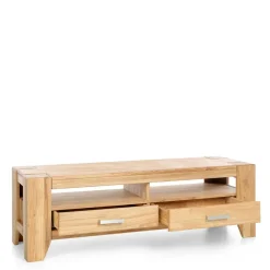 Outlet Wildeiche TV Lowboard mit zwei Schubladen - Miarizia Tv & Hifi-Möbel|Lowboards