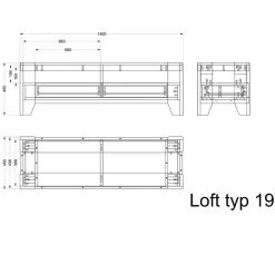 Outlet Wildeiche TV Lowboard mit zwei Schubladen - Miarizia Tv & Hifi-Möbel|Lowboards