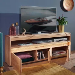 Outlet Wildeiche Unterschrank für TV mit Beleuchtung - Acmida Tv & Hifi-Möbel|Lowboards