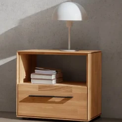 Sale Wildeiche-Nachtkommode mit Fach - Kassanda Kommoden