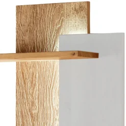 Sale Wildeiche-Wandregal in Natur und Weiß - Aljana Regale