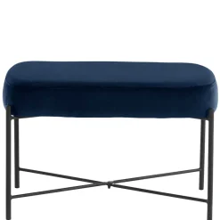 Wohnraum Sitzbank in Blau Samt - Isika Sitzbank