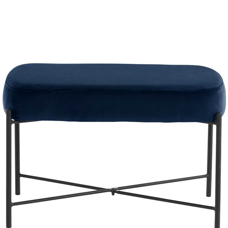 Wohnraum Sitzbank in Blau Samt - Isika Sitzbank