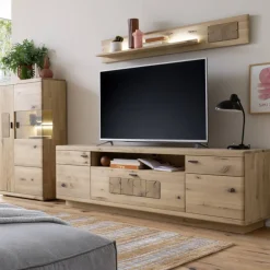 Wohnzimmer Anbauwand in Asteiche Hell - Losiamos (dreiteilig) WohnwÀnde