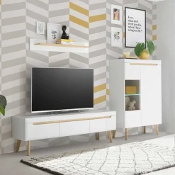 Wohnzimmer Anbauwand Möbel Kombi - Ginko (dreiteilig) WohnwÀnde