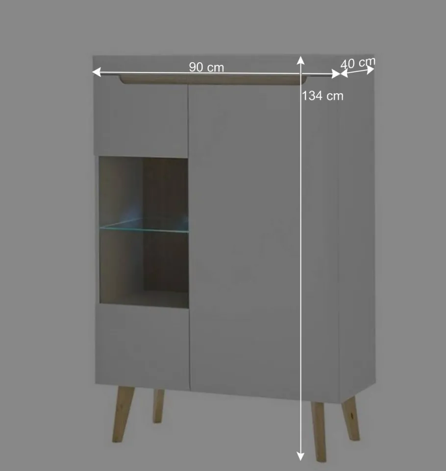 Wohnzimmer Anbauwand Möbel Kombi - Ginko (dreiteilig) Wohnwände