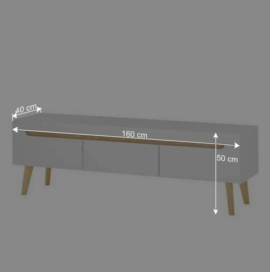 Wohnzimmer Anbauwand Möbel Kombi - Ginko (dreiteilig) Wohnwände