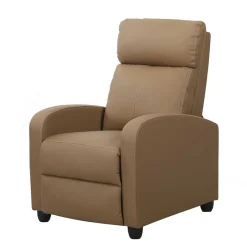 Clearance Wohnzimmer Kunstledersessel in Hellbraun - Ulnero Sessel