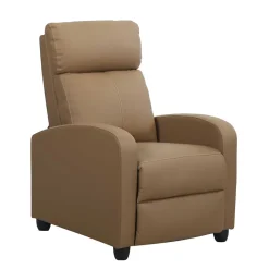 Clearance Wohnzimmer Kunstledersessel in Hellbraun - Ulnero Sessel