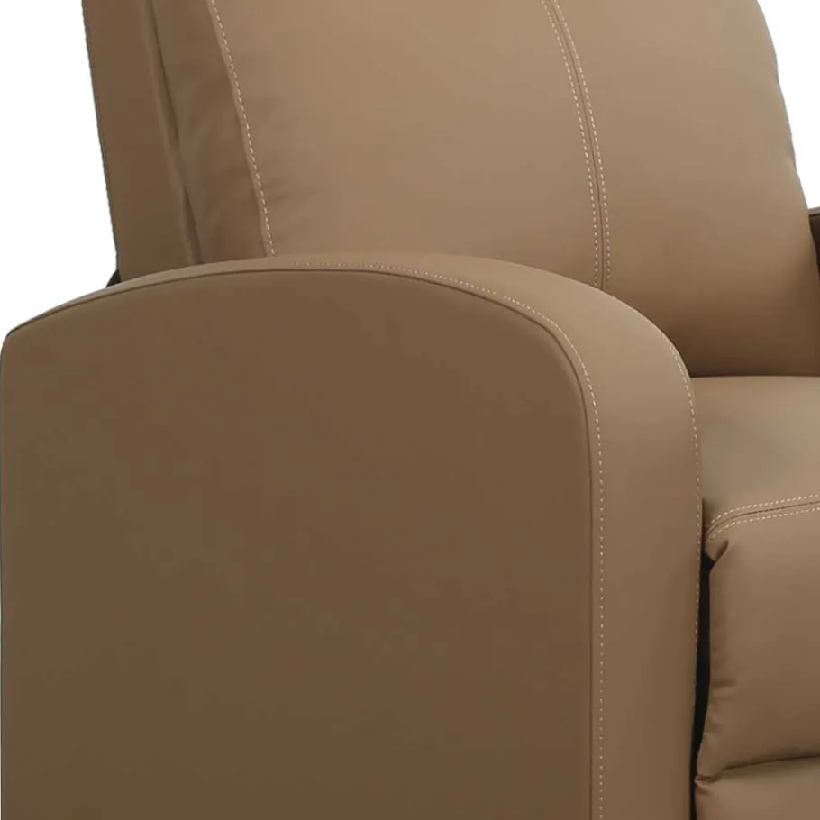 Clearance Wohnzimmer Kunstledersessel in Hellbraun - Ulnero Sessel