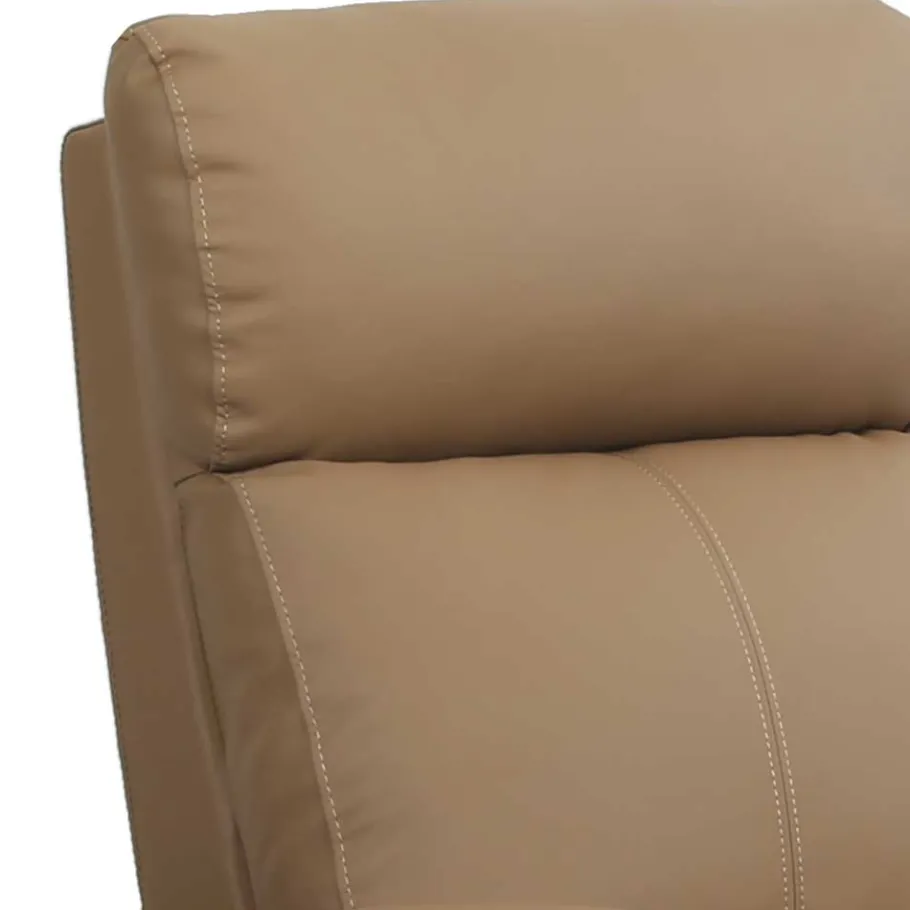 Clearance Wohnzimmer Kunstledersessel in Hellbraun - Ulnero Sessel