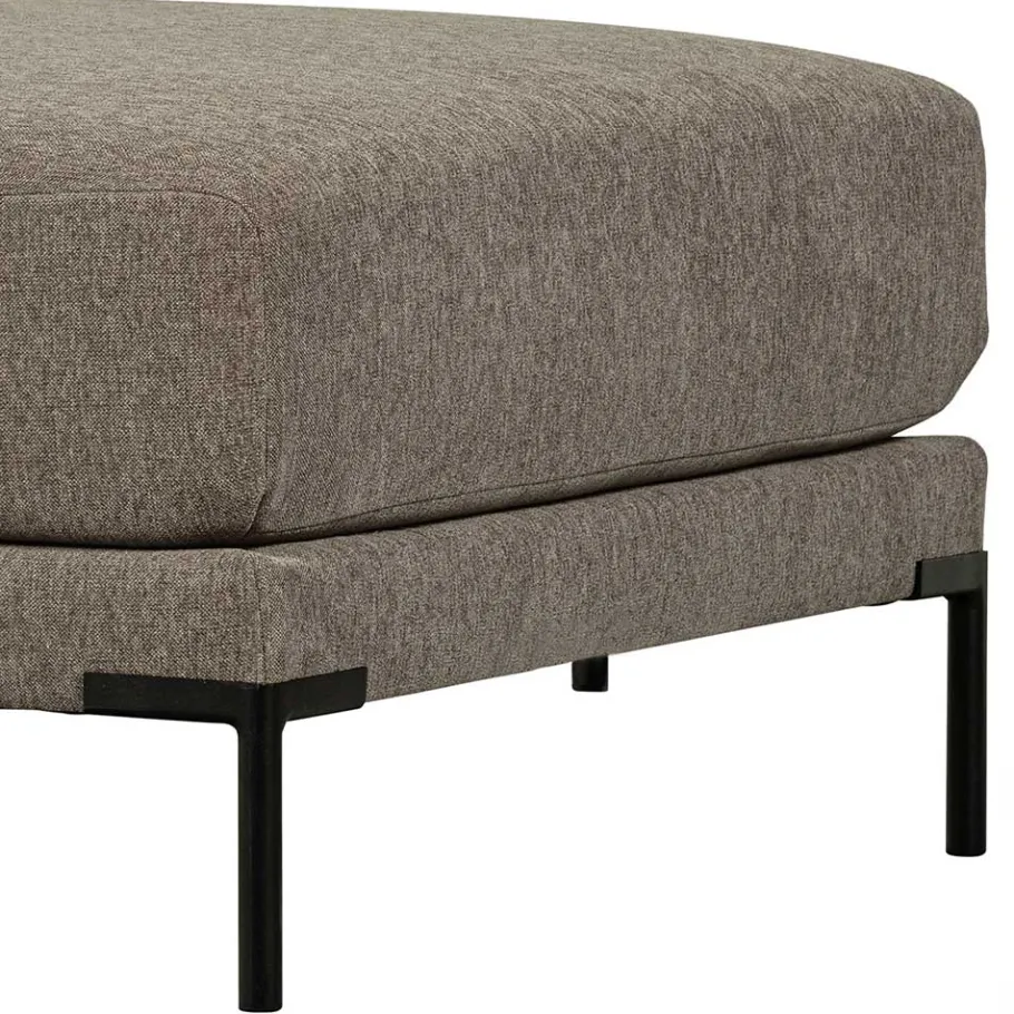 Wohnzimmer Polsterhocker in Taupe - Birte Hocker