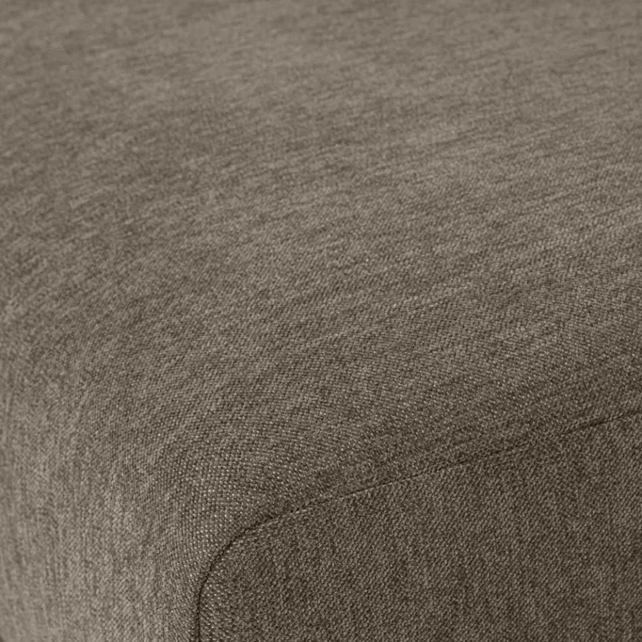 Wohnzimmer Polsterhocker in Taupe - Birte Hocker