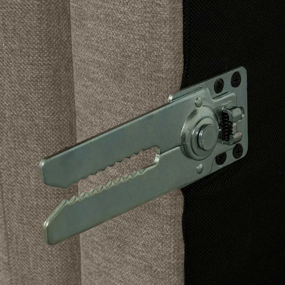 Wohnzimmer Polsterhocker in Taupe - Birte Hocker