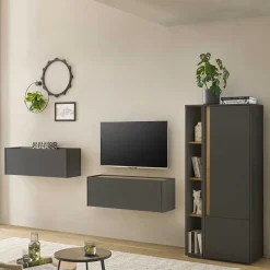 Wohnzimmer SchrÀnke Set modern - Ahilav (vierteilig) WohnwÀnde