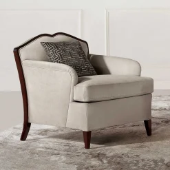 Clearance Wohnzimmer Sessel in Beige und Dunkelbraun - Freedoms Sessel