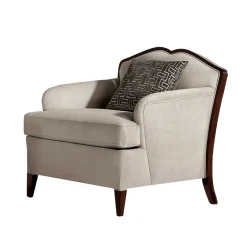 Clearance Wohnzimmer Sessel in Beige und Dunkelbraun - Freedoms Sessel