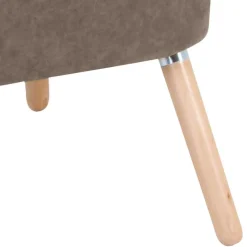 Sale Wohnzimmer Sessel in Beigegrau Velours - Vomano Sessel