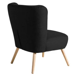 Clearance Wohnzimmer Stoffsessel in Schwarz - Adaliz Sessel