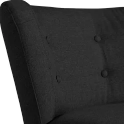 Clearance Wohnzimmer Stoffsessel in Schwarz - Adaliz Sessel