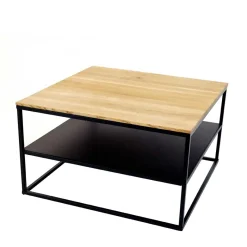 Online Wohnzimmer Tisch aus Eiche massiv & Metall - Sisam Tische