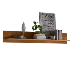 Outlet Wohnzimmer Wandboard aus Wildeiche Massivholz - Millena Regale