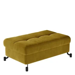 Wohnzimmerhocker mit Truhe in Senfgelb Samt - Candyon Hocker