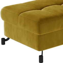 Wohnzimmerhocker mit Truhe in Senfgelb Samt - Candyon Hocker