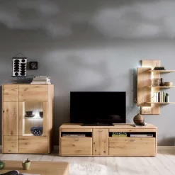 Wohnzimmermöbel Set aus Holz - Destal (dreiteilig) WohnwÀnde