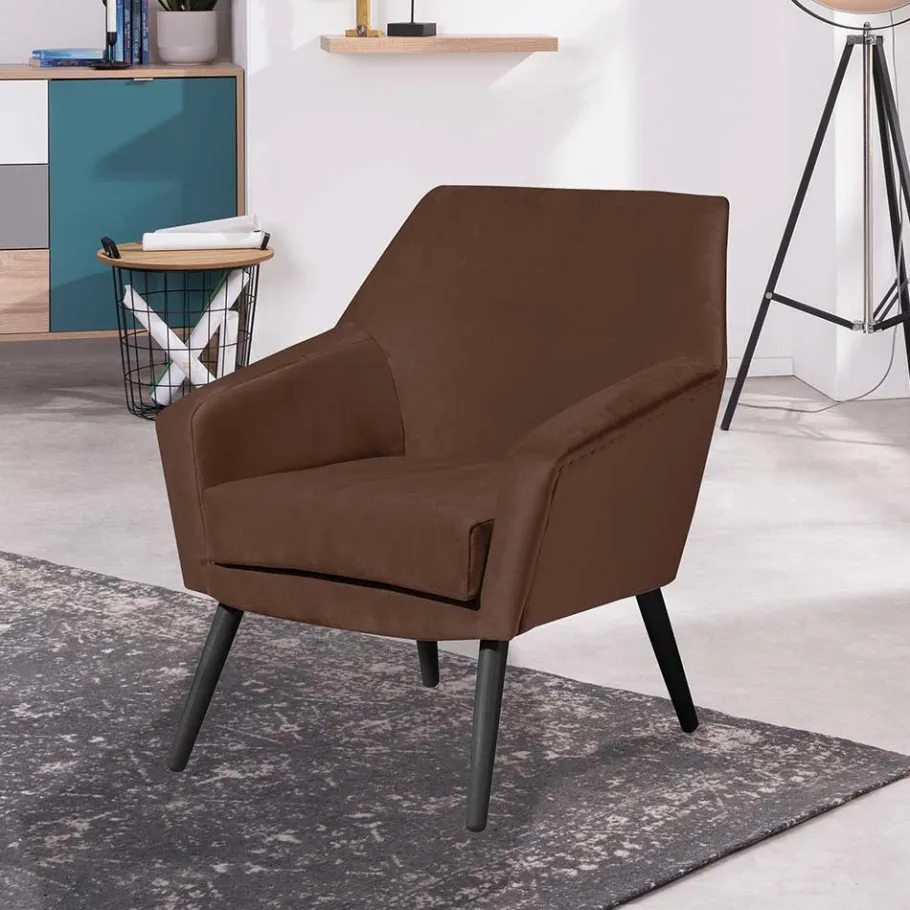 Sale Wohnzimmersessel in Braun und Schwarz - Ian Sessel