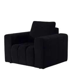 Outlet Wohnzimmersessel in Schwarz Samt - Graland Sessel