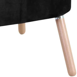 Best Wohnzimmersessel in Schwarz Samtvelours - Vulias Sessel