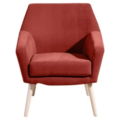 Sale Wohnzimmersessel in Terracotta Velours - Emjada Sessel