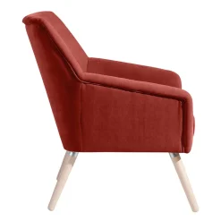 Sale Wohnzimmersessel in Terracotta Velours - Emjada Sessel