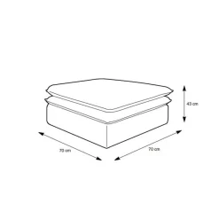Wohnzimmersessel und Hocker Set - Ruffos (zweiteilig) Sessel