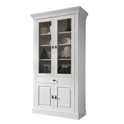 Wohnzimmervitrine Satumare in Weiß Vitrinen