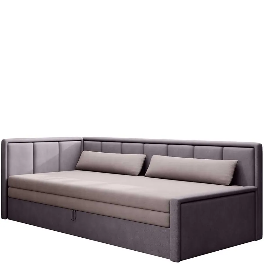 150x200 cm Bettsofa in Altrosa und Mauve - Tampa Sofas