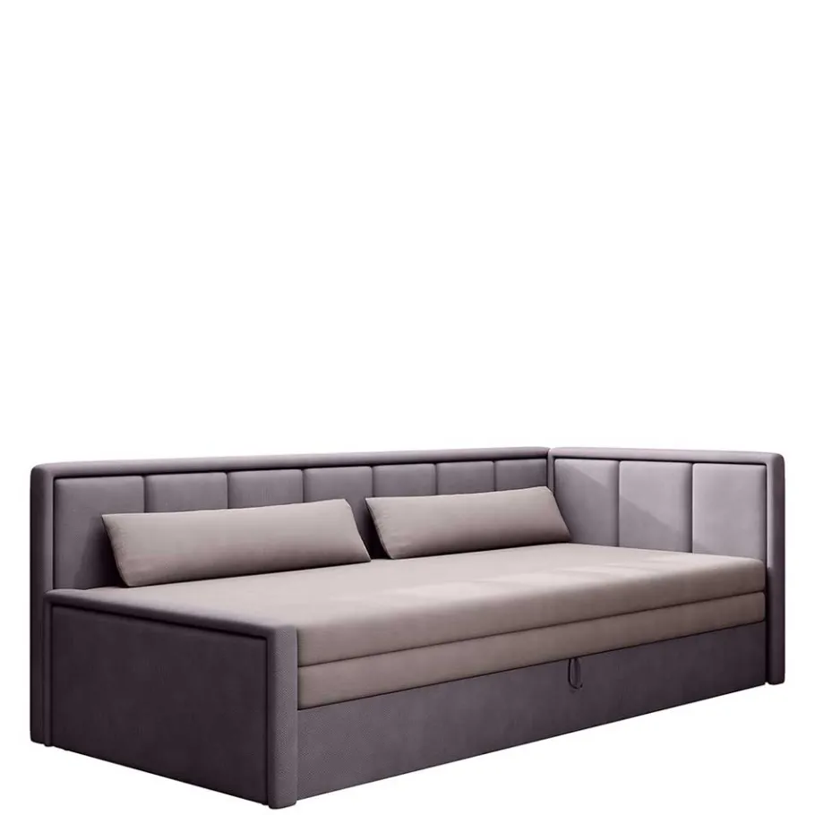 150x200 cm Bettsofa in Altrosa und Mauve - Tampa Sofas