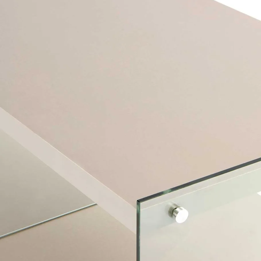 120x60 cm TV Tisch mit Glas Wangen - Culagan Tv & Hifi-Möbel|Lowboards