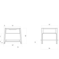 Sale 140x200 Designbett aus Wildeiche - Puwa Betten