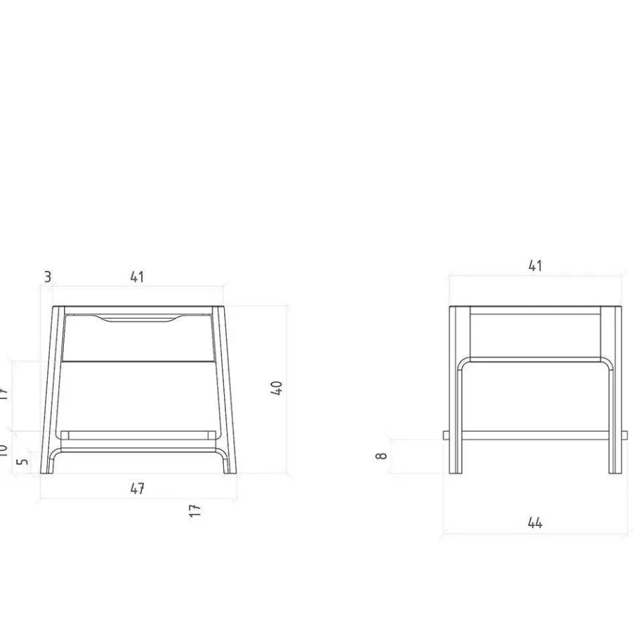 Sale 140x200 Designbett aus Wildeiche - Puwa Betten