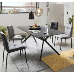 Best 180x90 Esstisch & vier Stühle - Pena (fünfteilig) Sitzgruppe