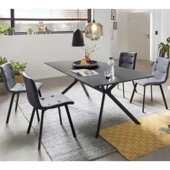 Sale 180x90 Esstisch Sitzgruppe Set - Nibal (fünfteilig) Sitzgruppe