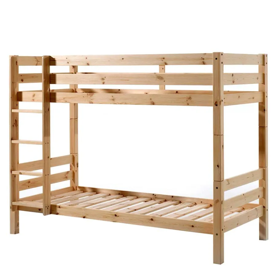 90x200 Kiefernholz Etagenbett massiv - Loris Betten