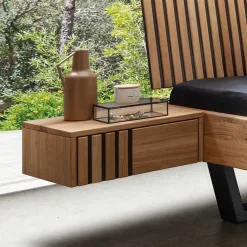 Sale 140x200 Wildeiche Bett mit Kufen - Manarola Betten