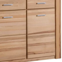 Best 108x200cm Wohnzimmerschrank aus Kernbuche - Uhelia Vitrinen