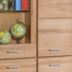 Best 108x200cm Wohnzimmerschrank aus Kernbuche - Uhelia Vitrinen