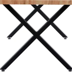 Sale X-Fuß Tischgruppe mit Polsterstühlen - Fanita (fünfteilig) Sitzgruppe