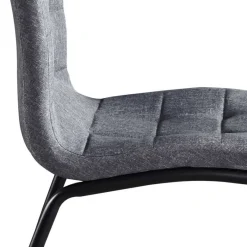 Sale X-Fuß Tischgruppe mit Polsterstühlen - Fanita (fünfteilig) Sitzgruppe