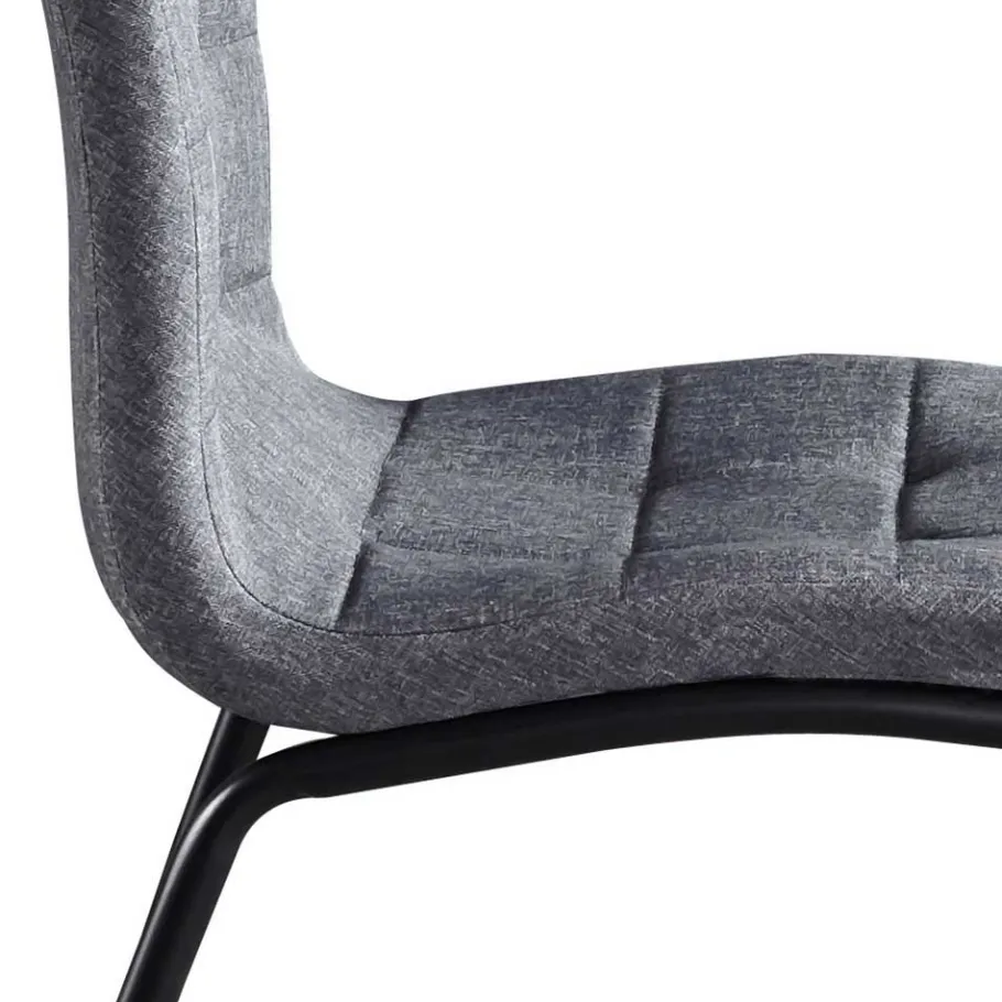 Sale X-Fuß Tischgruppe mit Polsterstühlen - Fanita (fünfteilig) Sitzgruppe